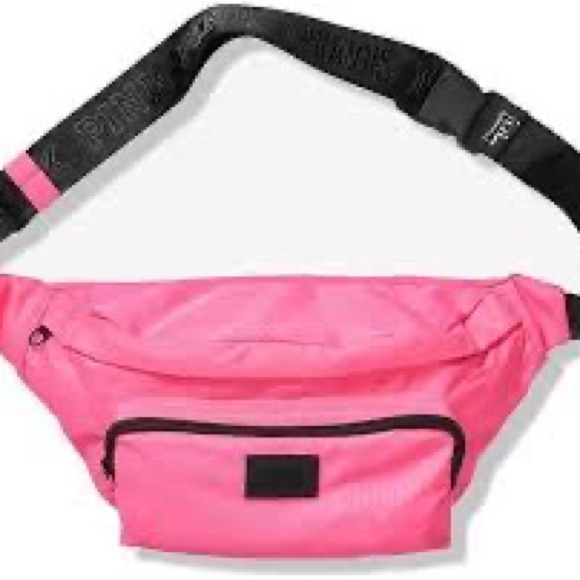 Victoria's Secret Pink Fanny Pack Adjustable Waist Belt Bag Hot Neon Pink NEW - Picture 7 of 7